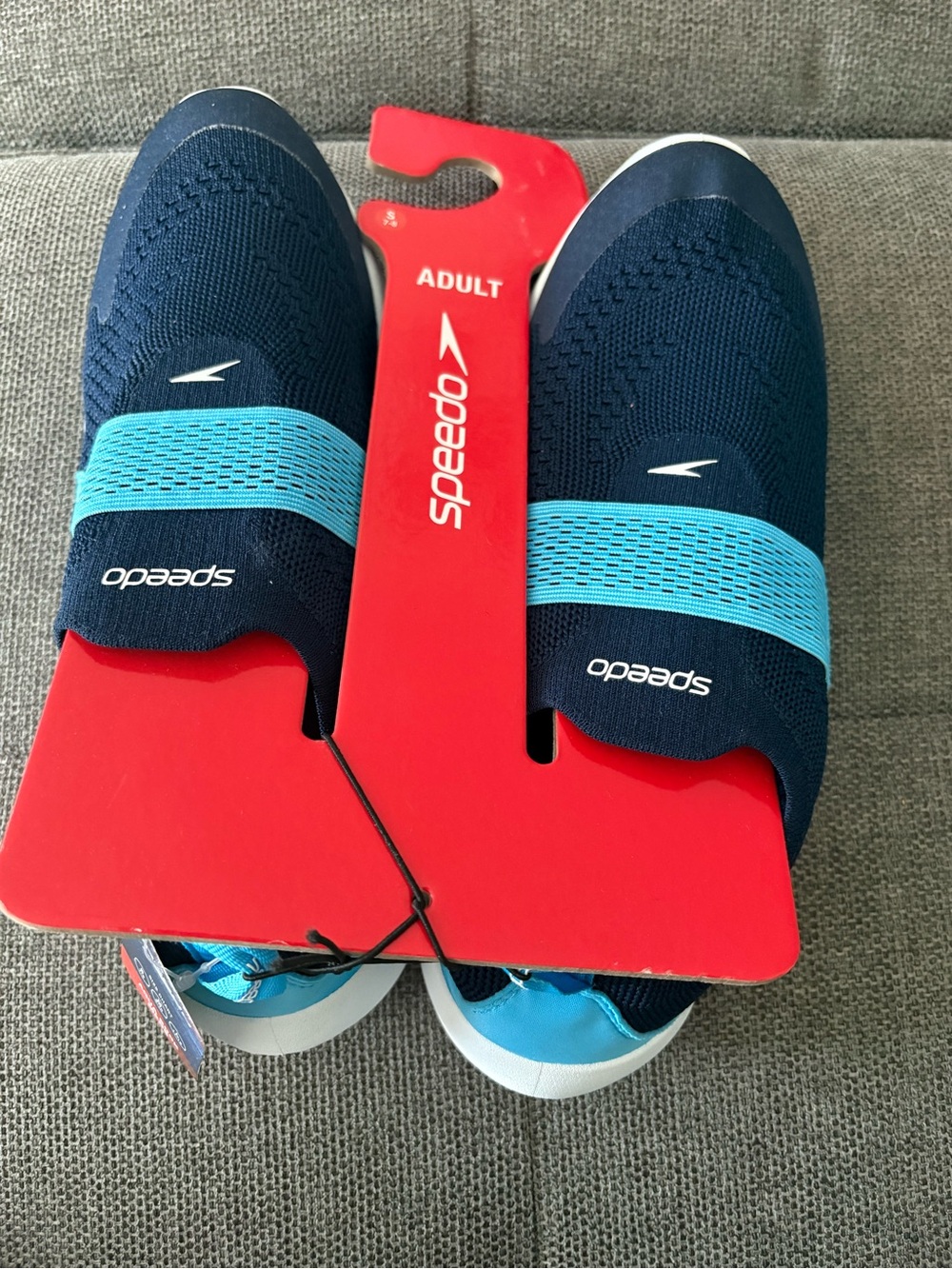 Speedo Navy and Light Blue Slip-On Water Shoes
